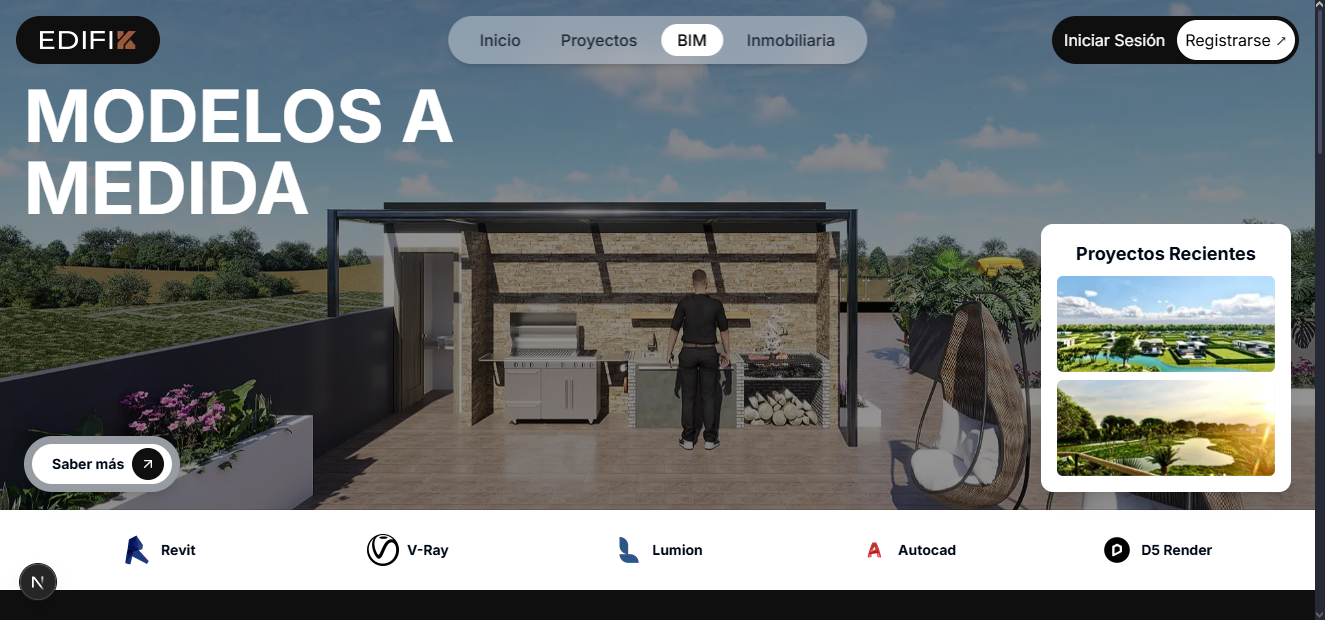 Sección de información sobre BIM en EdifiK