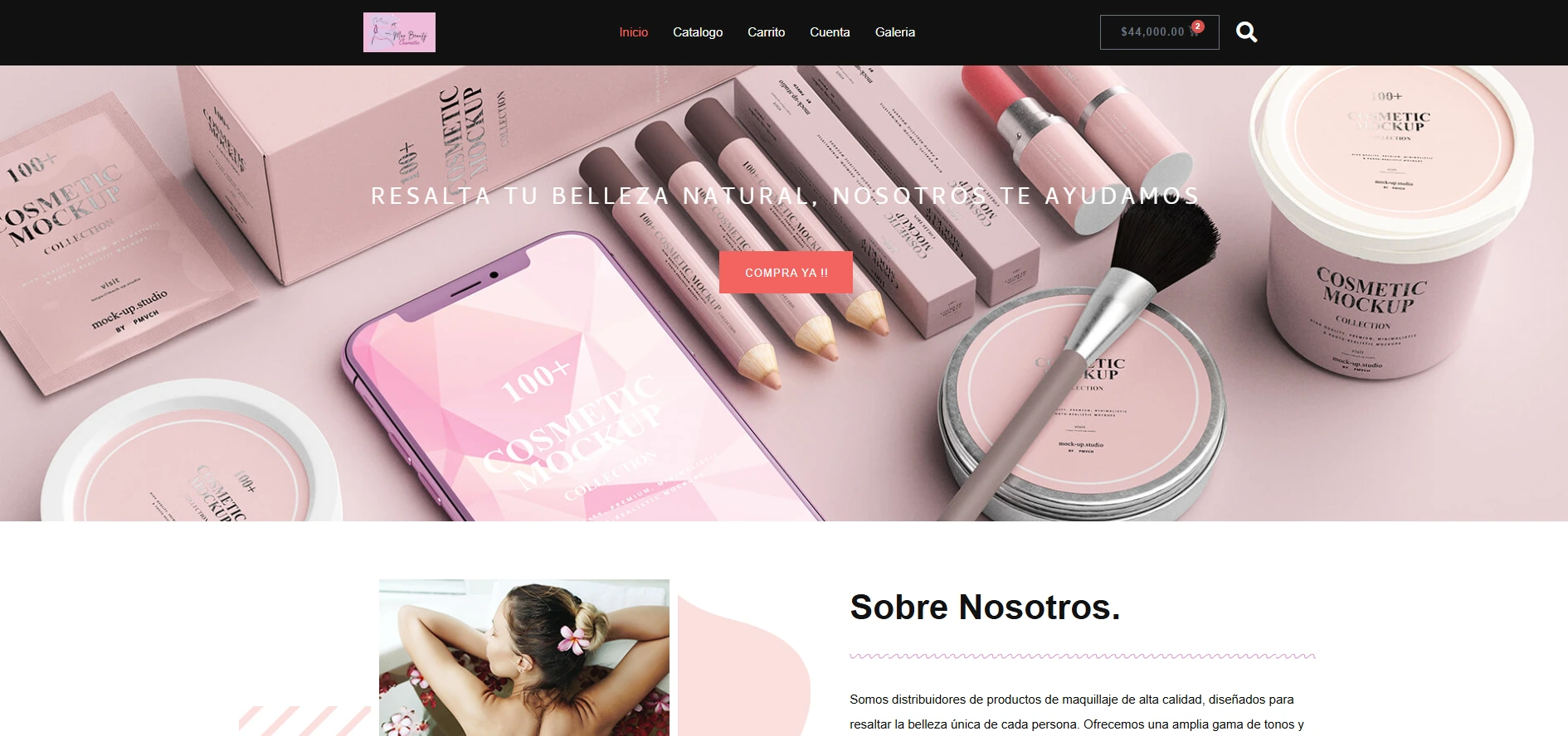 Vista principal de la tienda Max Beauty Cosmetic